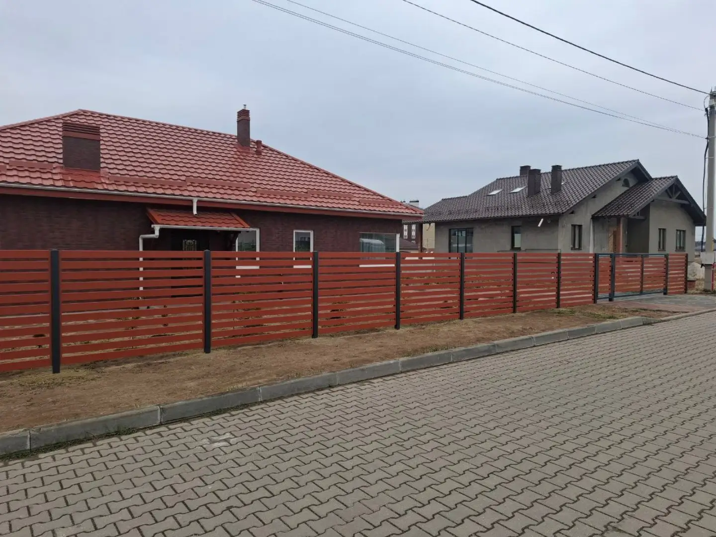 Забор-ранчо из металлопланкена 18м RAL8004 Терракотовый фото 1 в Тюмени